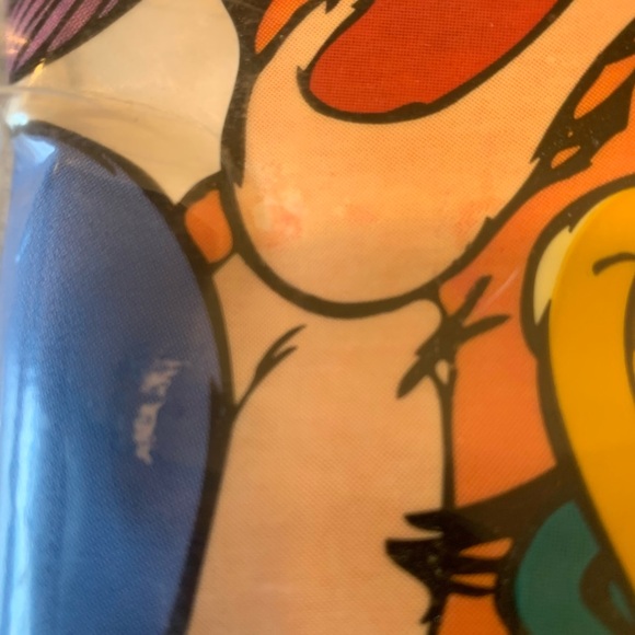 Disney Jumbo Stick Ups Pooh Tigger Sled Winter Disney Wall Decor Vintage 1990's - Picture 7 of 13